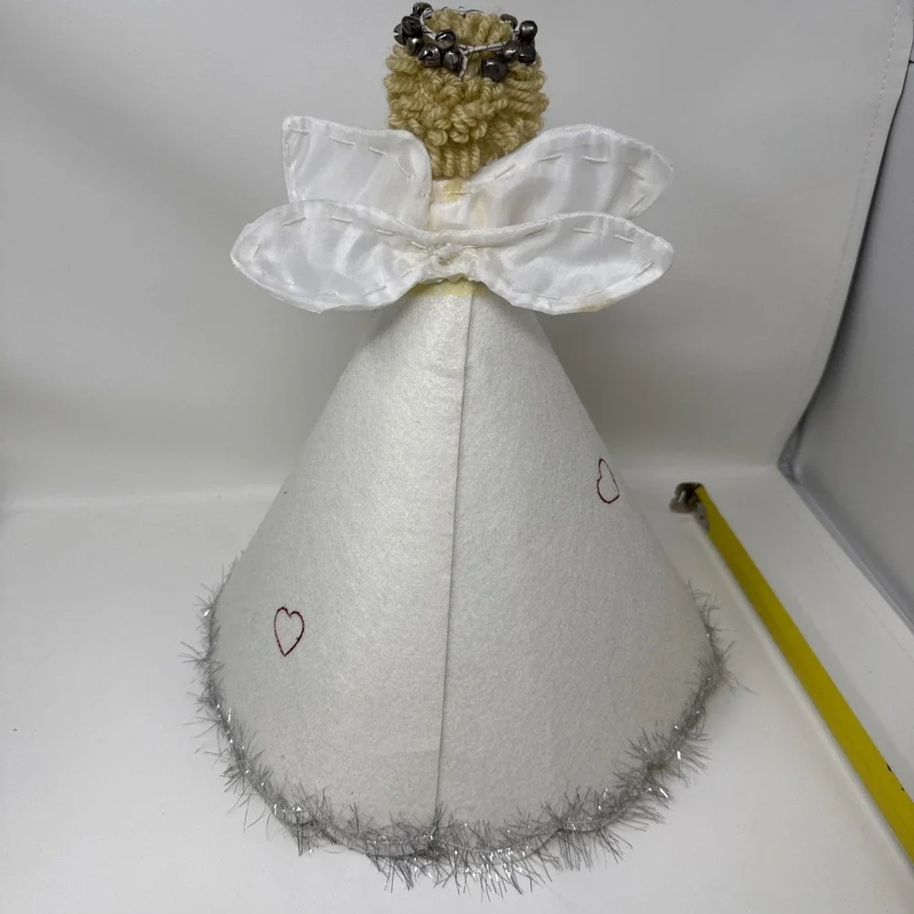 Pottery Barn Kids Holiday Angel Tree Topper With Bells, Hearts, Wreath Christmas